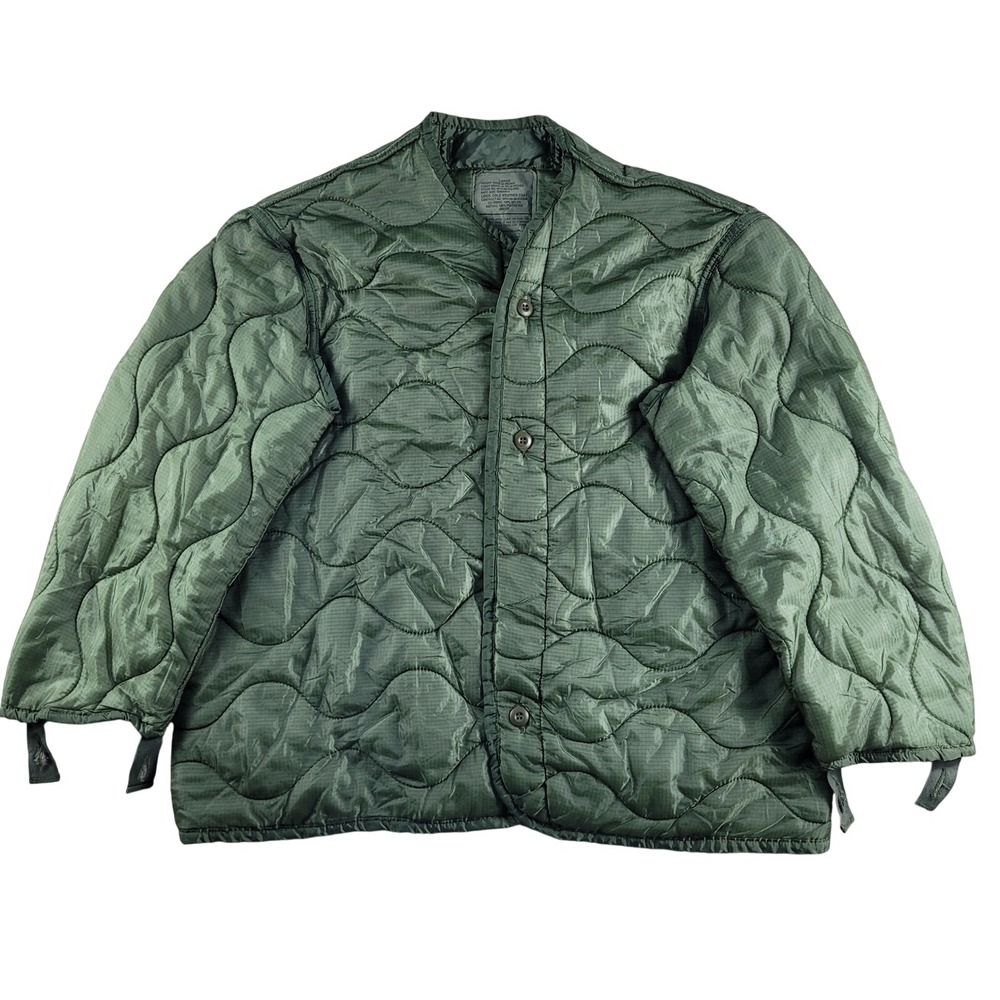 Unicor M65 Jacket Liner Men's L Green Quilted Cold Weather Coat Batting Military